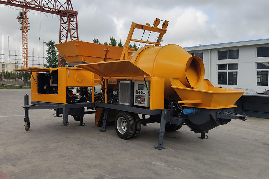 Concrete Mixer Pump with Batching Machine, Concrete Mixer Pump Manufacturer - Henan Hengyuan