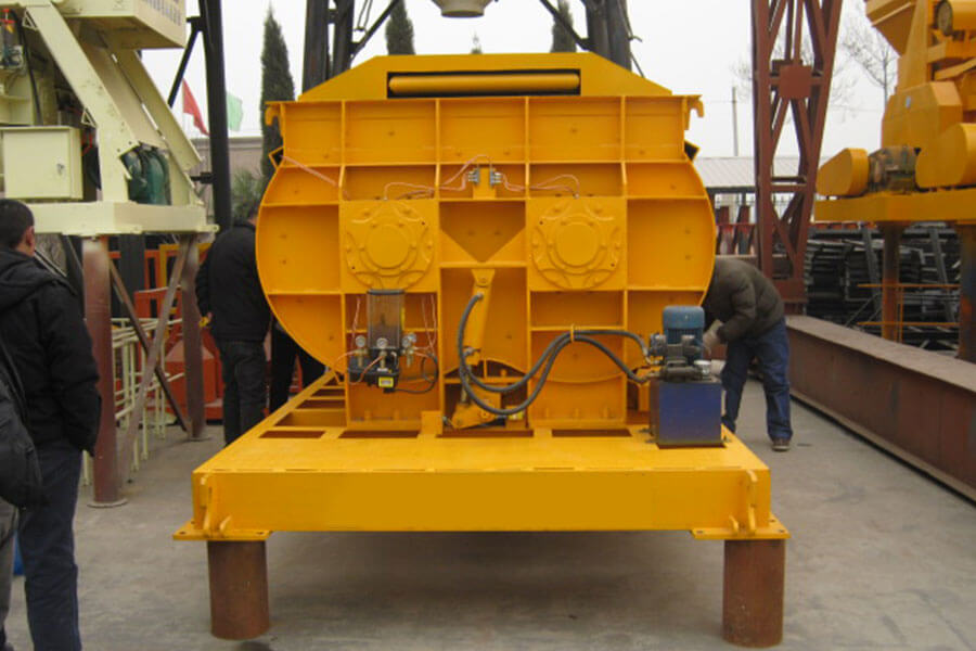 Motor Powered Twin Shaft Concrete Mixer, Concrete Mixer Manufacturer - Henan Hengyuan